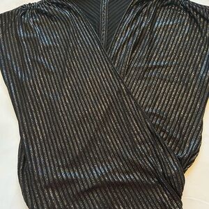 Black and Silver Striped Shirt